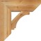 Ekena Millwork Imperial Slat Rough Sawn Bracket w/ Offset Brace, Western Red Cedar, 8"W x 22"D x 22"H BKT0806X22X22IMP06RWR - alternate 3